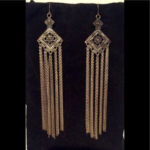Long chain earrings